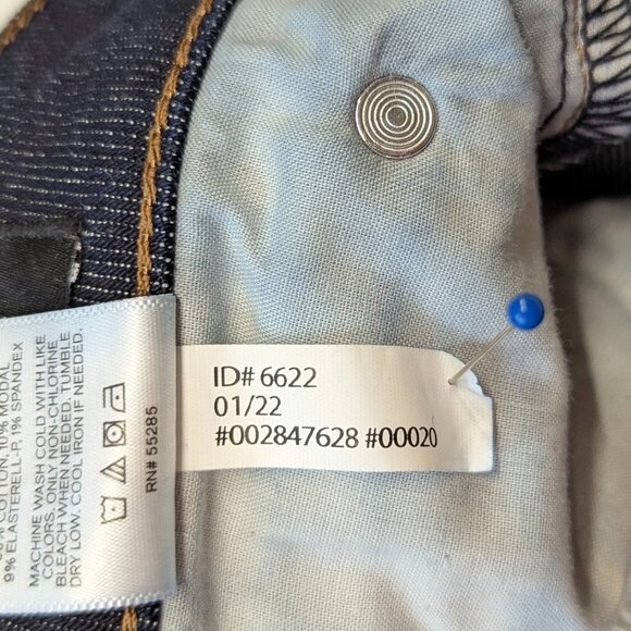 Express Slim Straight Size 36x30 Raw Denim - Picture 12 of 14